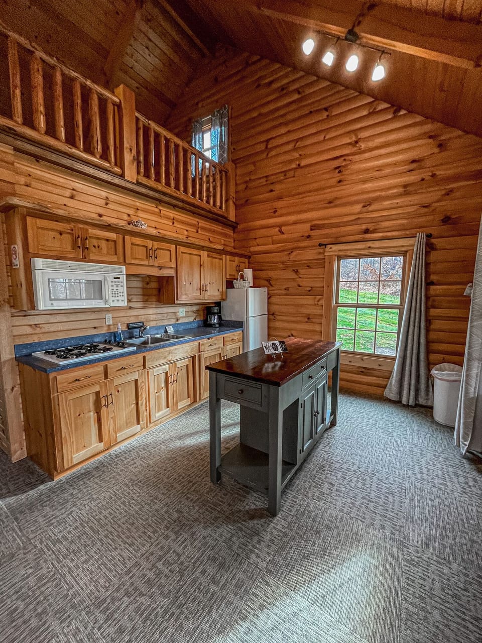Kitchen with island.