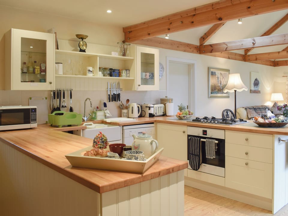 Fully equipped kitchen, great for baking and family catering. | Garrique Cottage, By Kippen, near Stirling