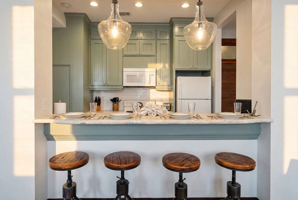 Whip up delicious meals in this charming kitchen