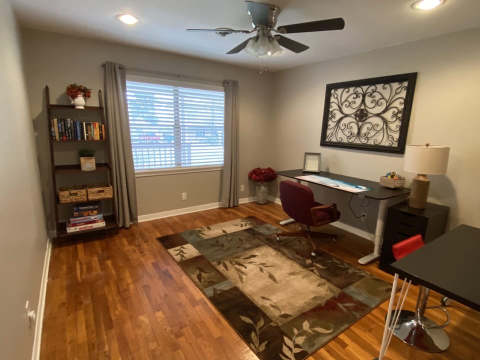 Private office space with two desks. Enjoy complimentary WiFi. 