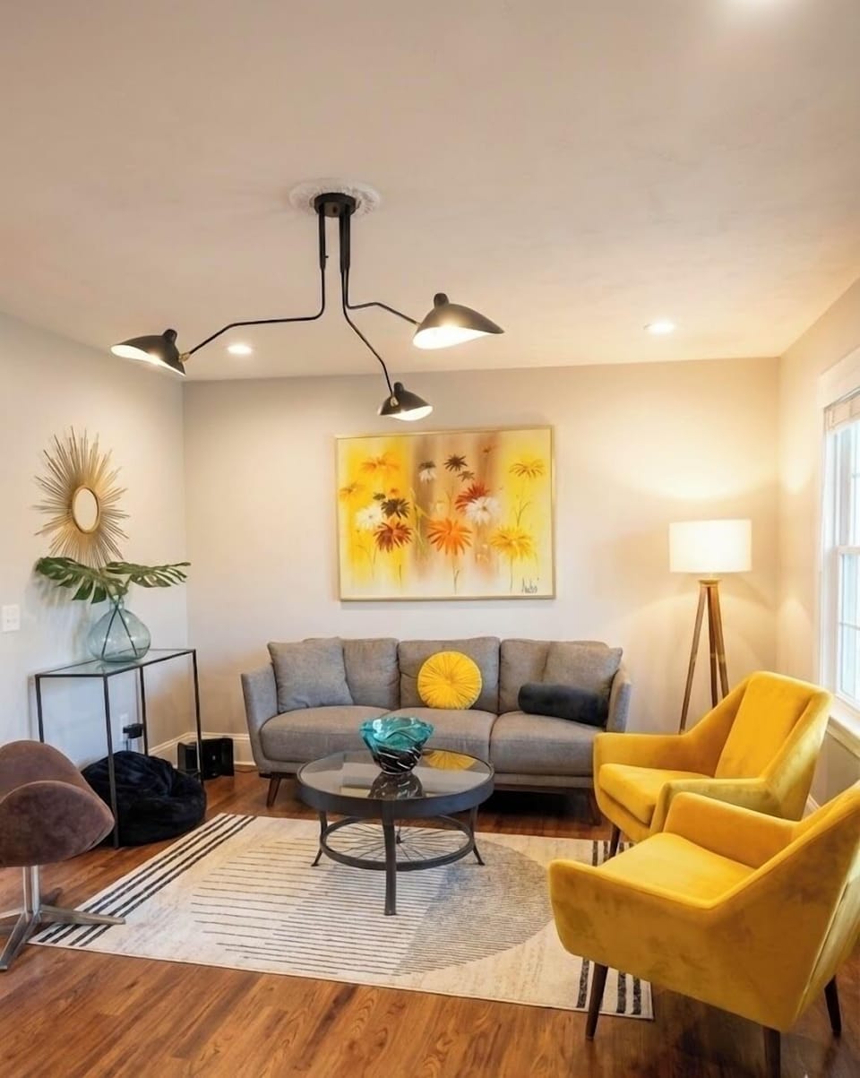 Living Room with 65” television