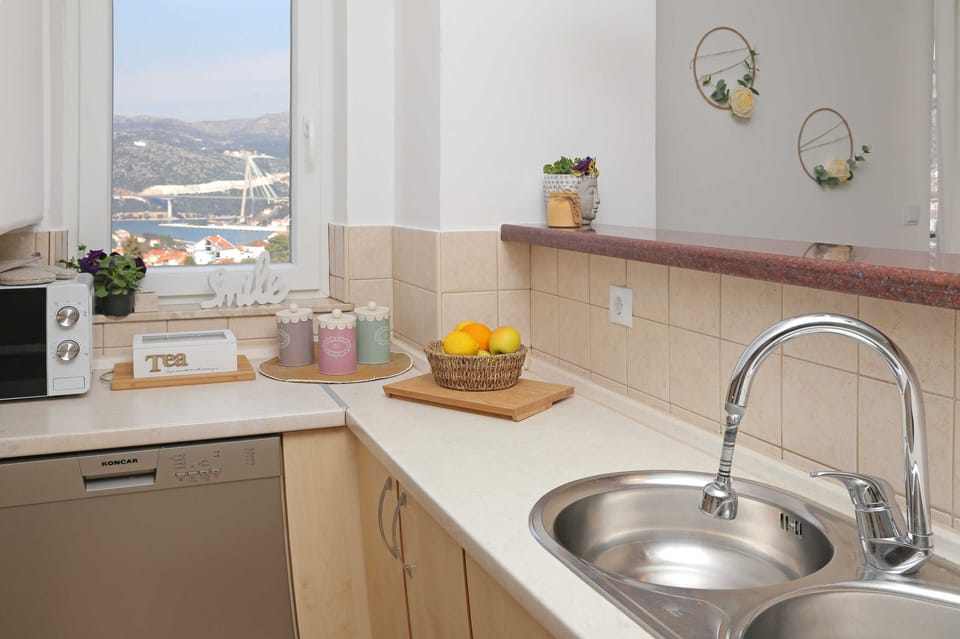 Apartment (Two Bedroom Apartment with Balcony) | Private kitchen | Fridge