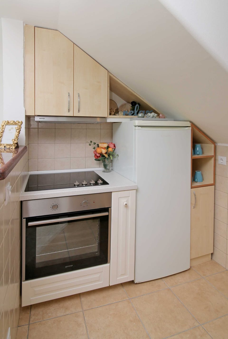 Apartment (Two Bedroom Apartment with Balcony) | Private kitchen | Fridge