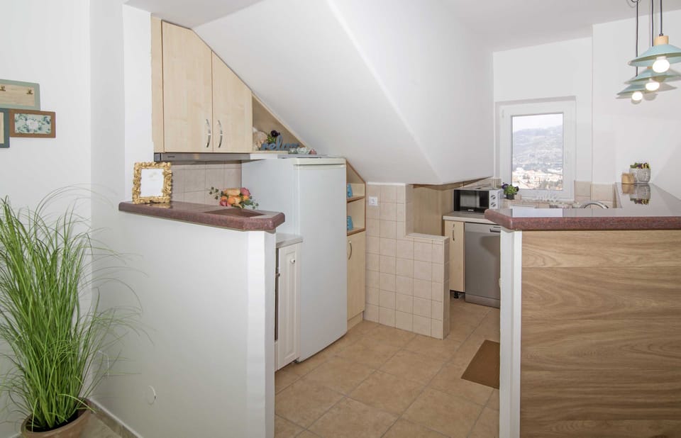 Apartment (Two Bedroom Apartment with Balcony) | Private kitchen | Fridge