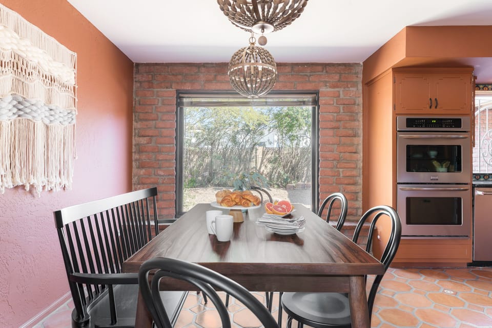 Second dining area near the kitchen.