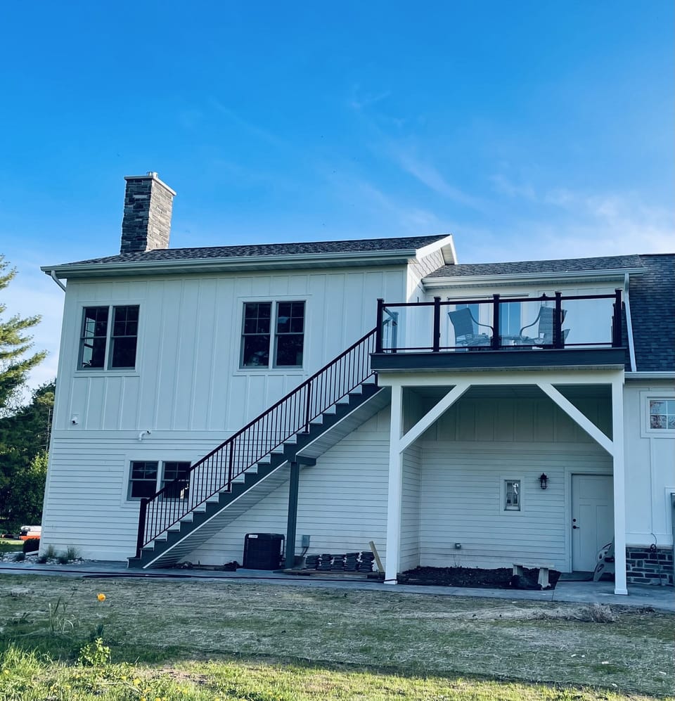 Your second floor suite and deck… 