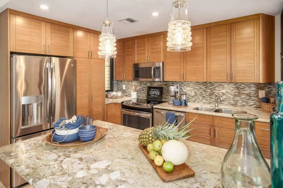 Fully stocked kitchen will have you feeling right at home