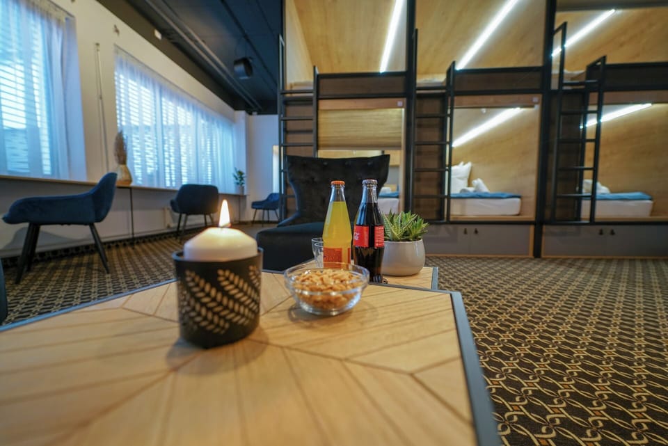 Comfort 6-Bed Capsule Room | Desk, laptop workspace, iron/ironing board, free WiFi
