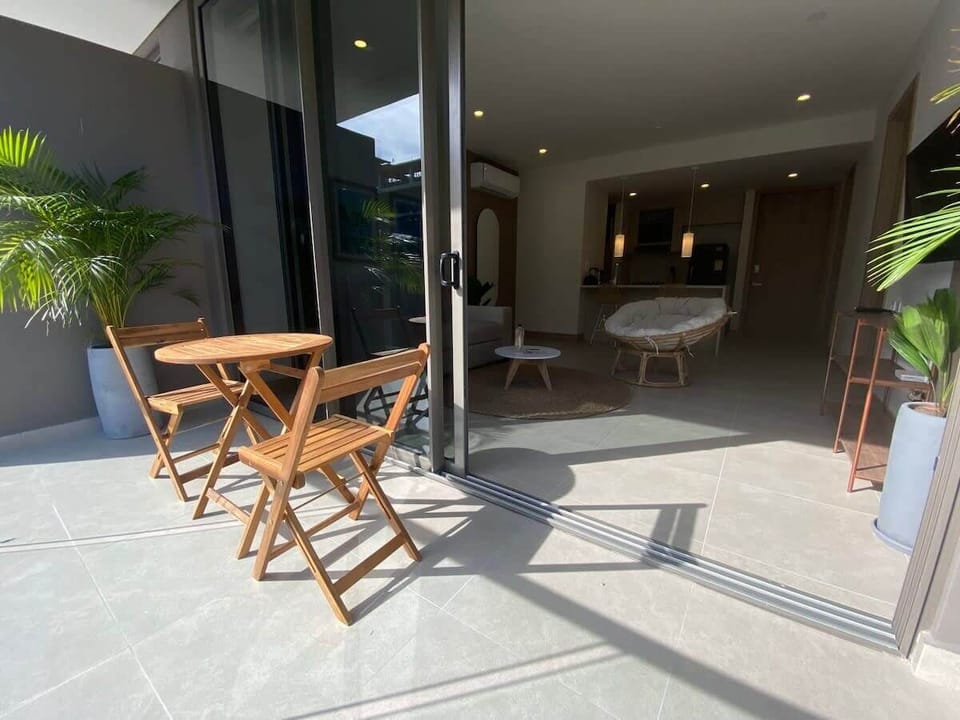 Lovely living room with private terrace