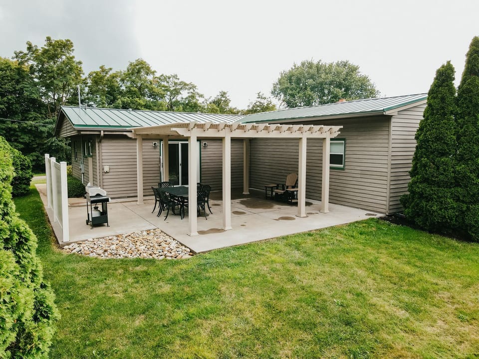 Back patio.