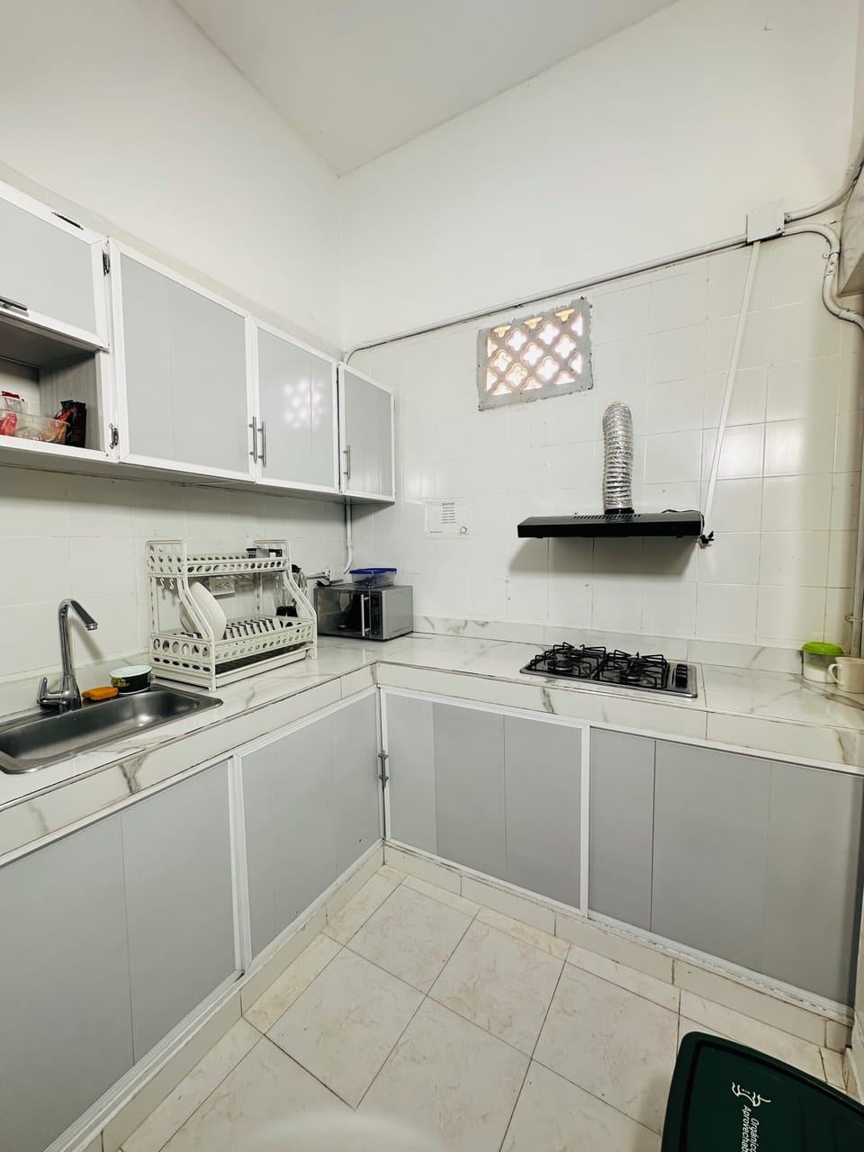Shared fridge, microwave