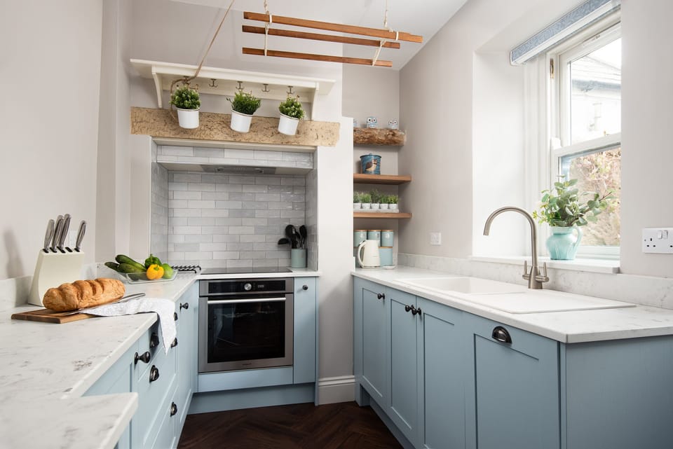 Fridge, dishwasher, electric kettle, toaster
