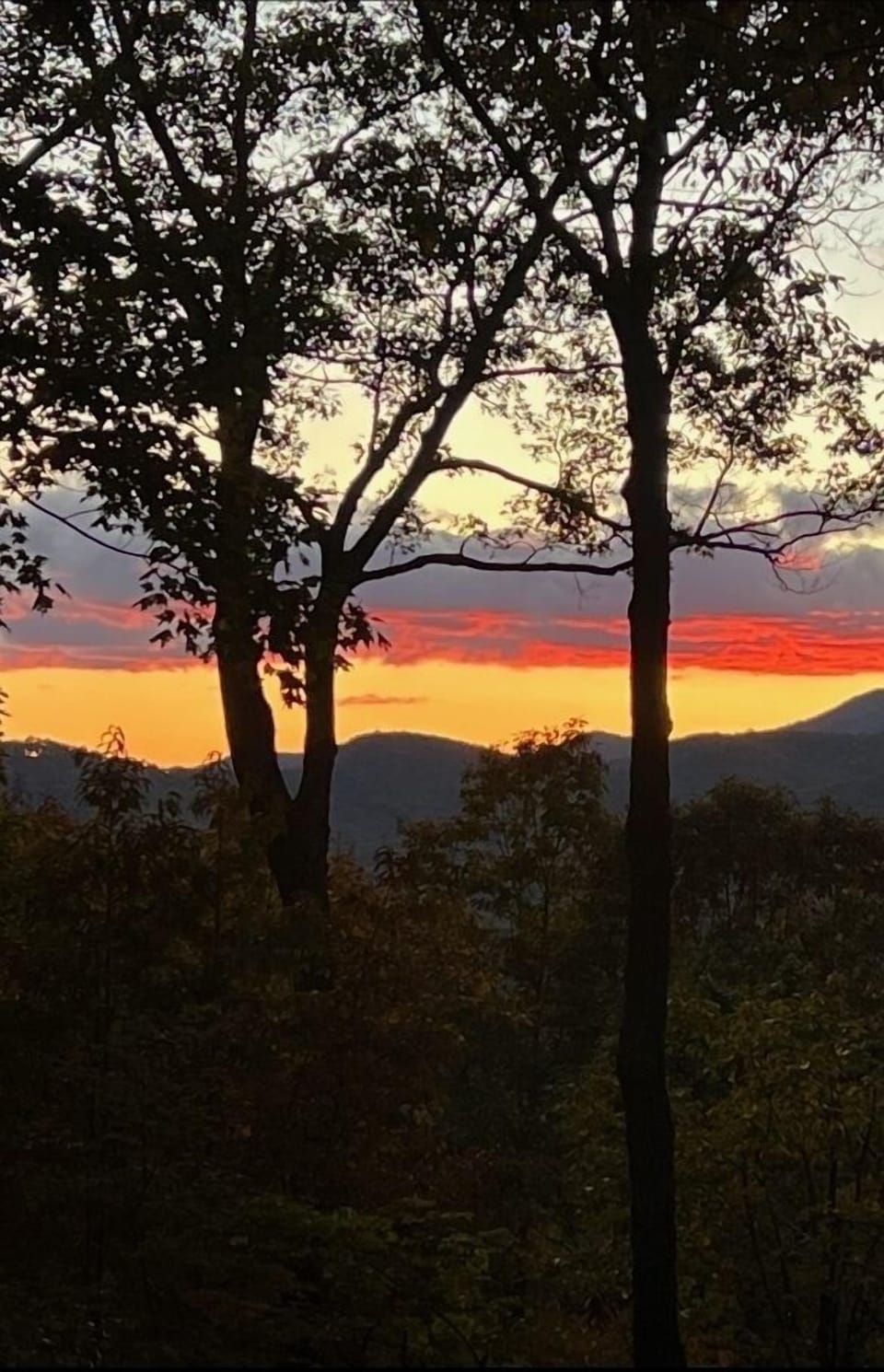 Sunset from the deck