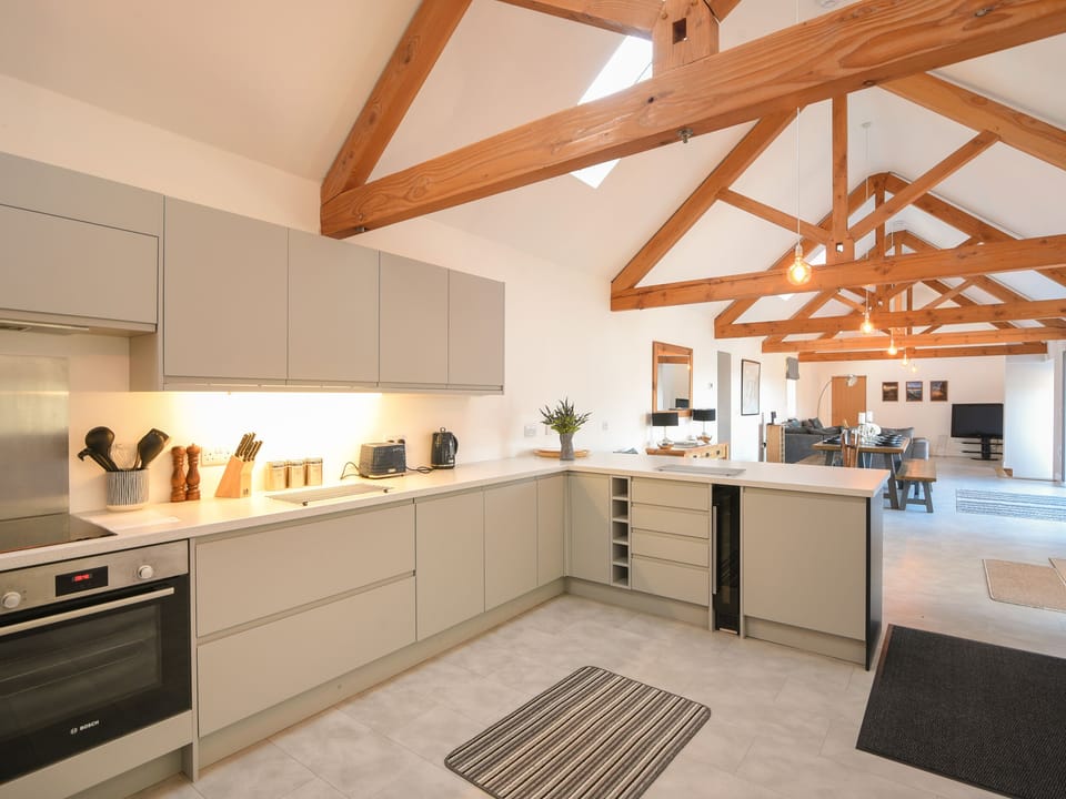 Fridge, dishwasher, electric kettle, toaster