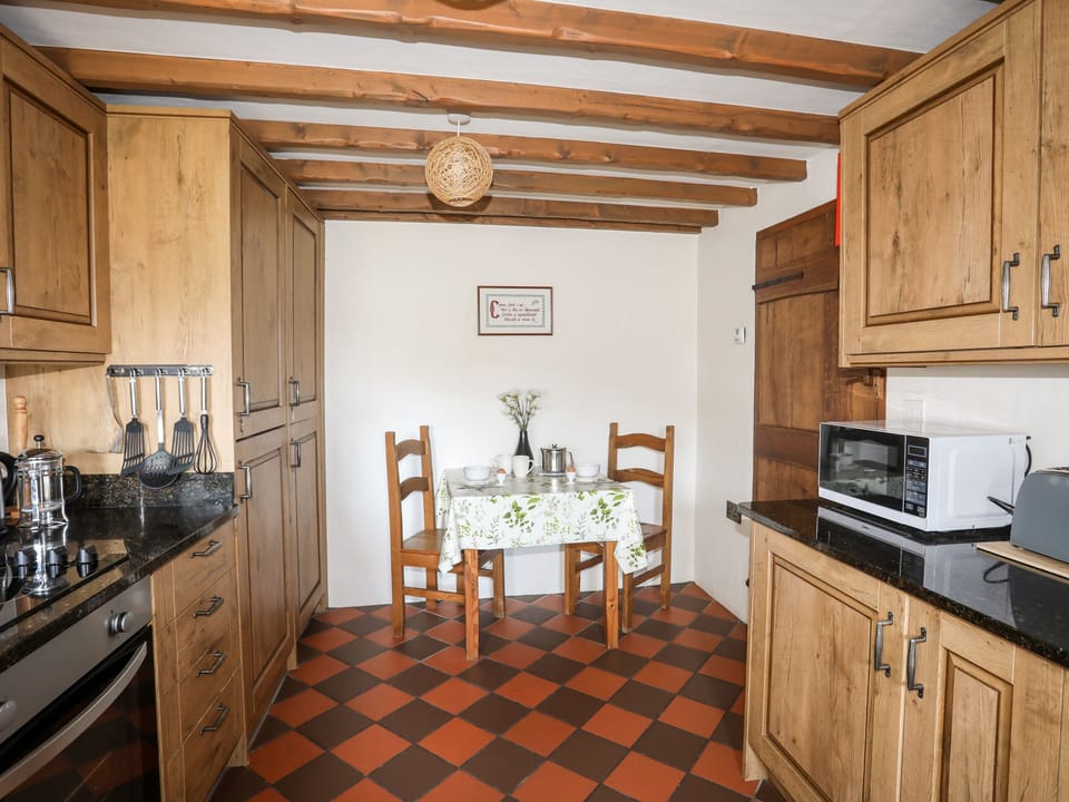 Fridge, dishwasher, electric kettle, toaster