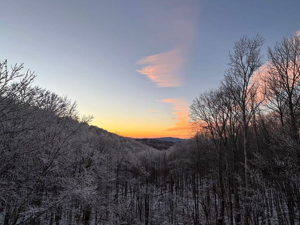 Winter Sunset at Beech Mountain