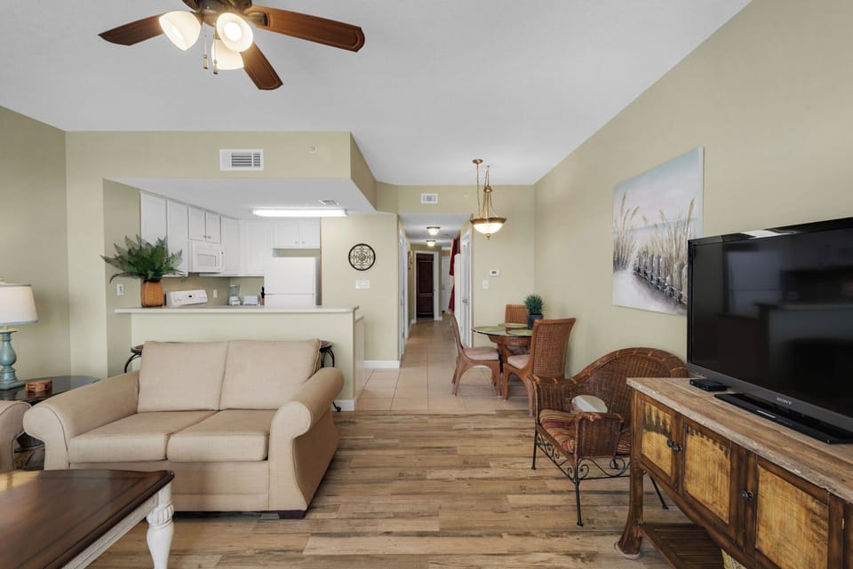 Living Room - Hardwood Tile Floors