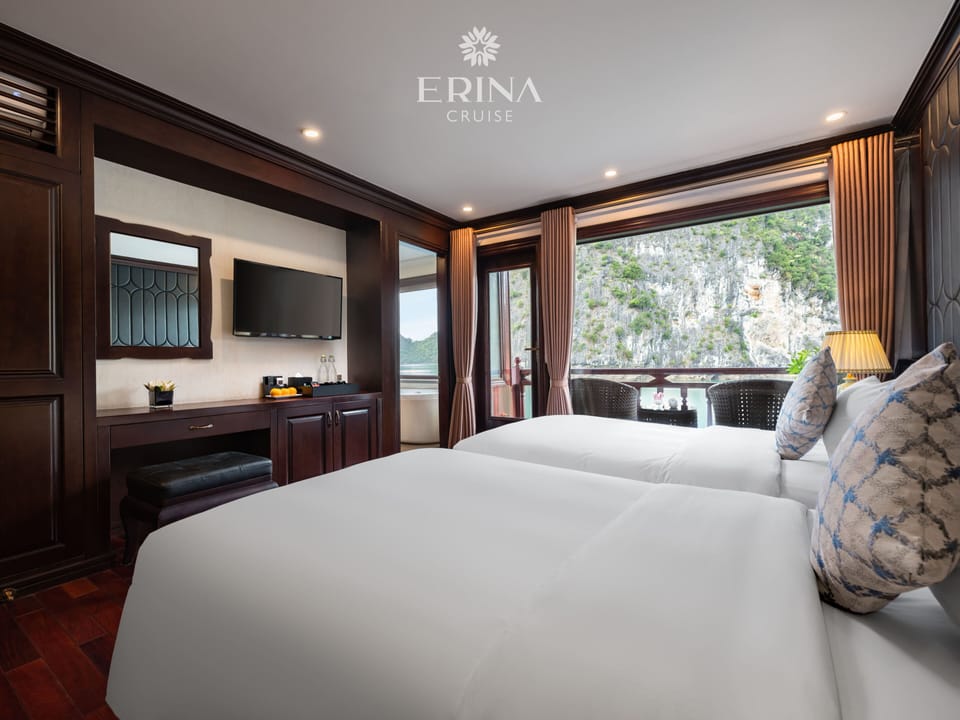 Junior Twin Suite, Balcony | In-room safe, desk, free WiFi, bed sheets