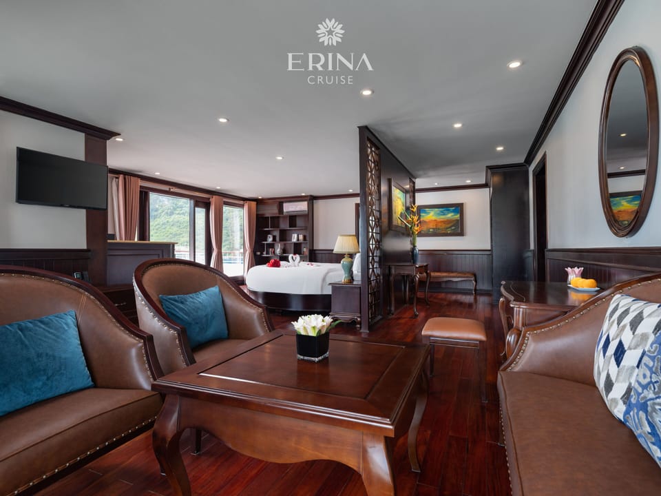 Presidential Suite, Sea View | Living area | 32-inch flat-screen TV with cable channels, TV