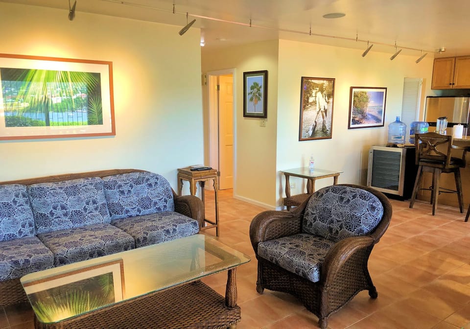 Spacious, breezy living room