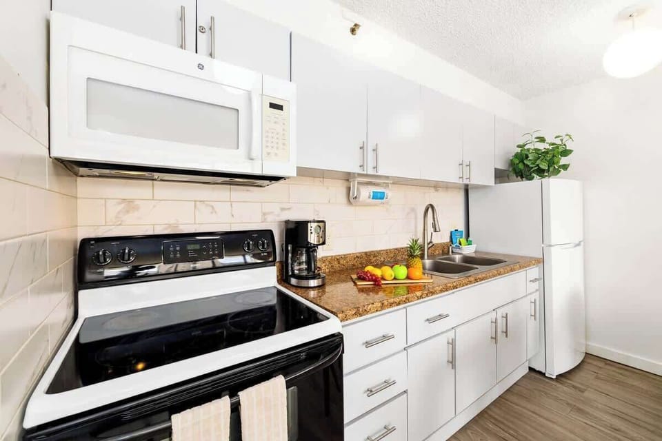 Fully equipped kitchen perfect for your culinary needs.