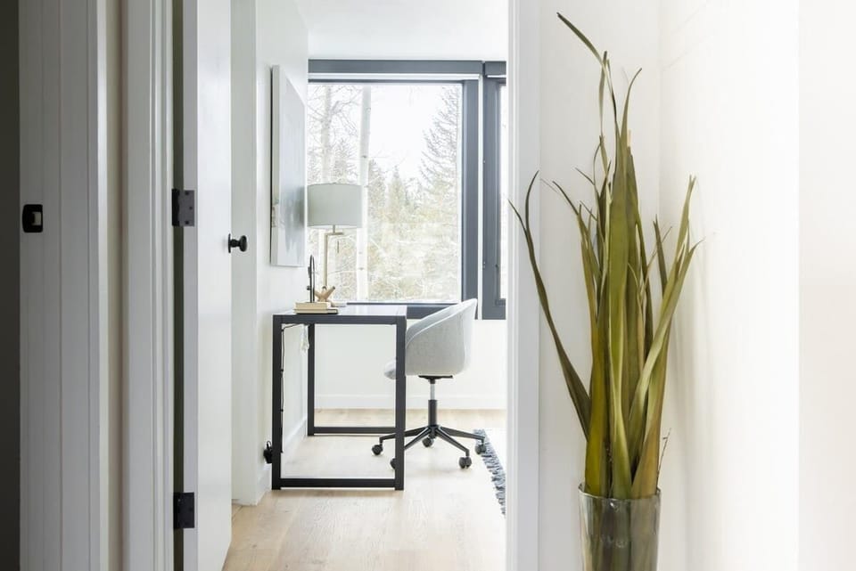 Workspace in bedroom