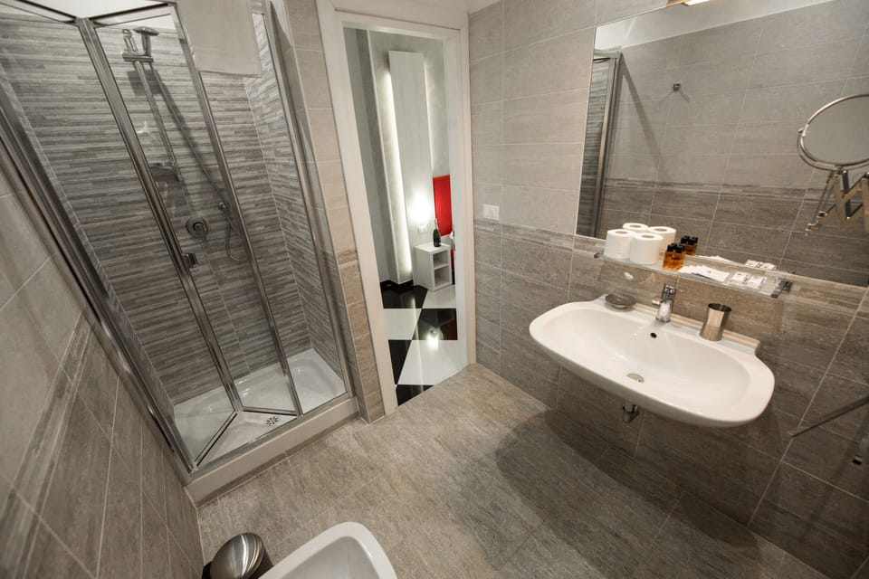 City Room | Bathroom | Shower, free toiletries, hair dryer, bidet