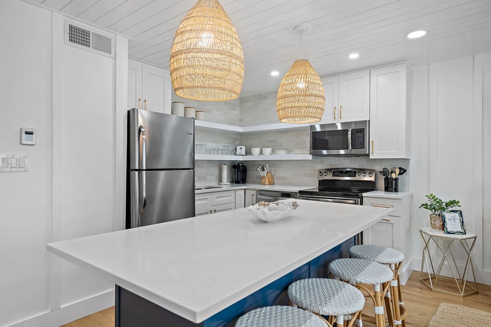 Cook with ease in a fully equipped kitchen.