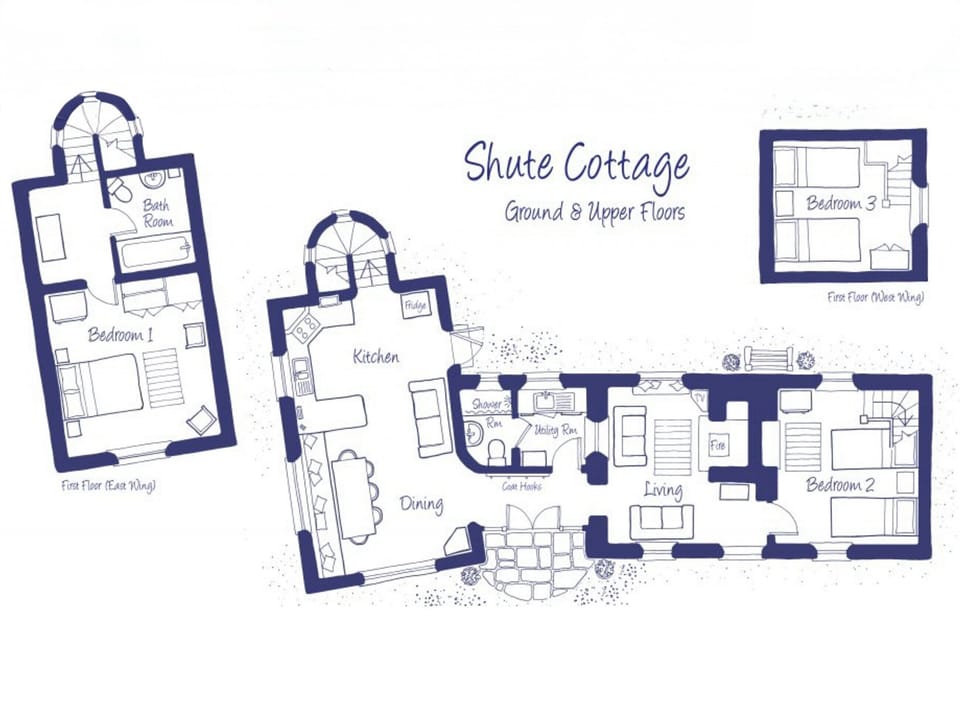 Floor plan | Shute Cottage, Manorbier