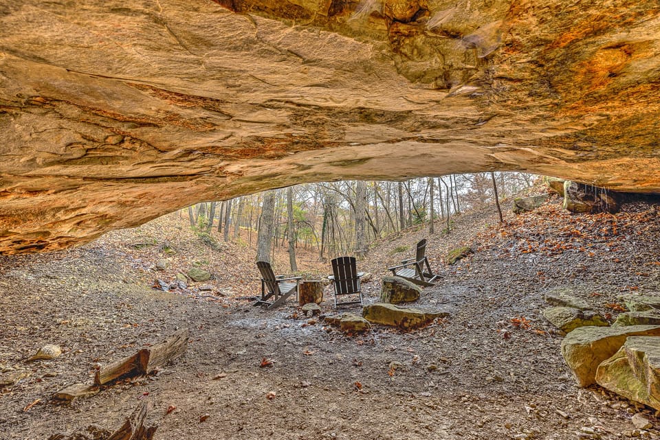 You'll love checking out the cave on-site