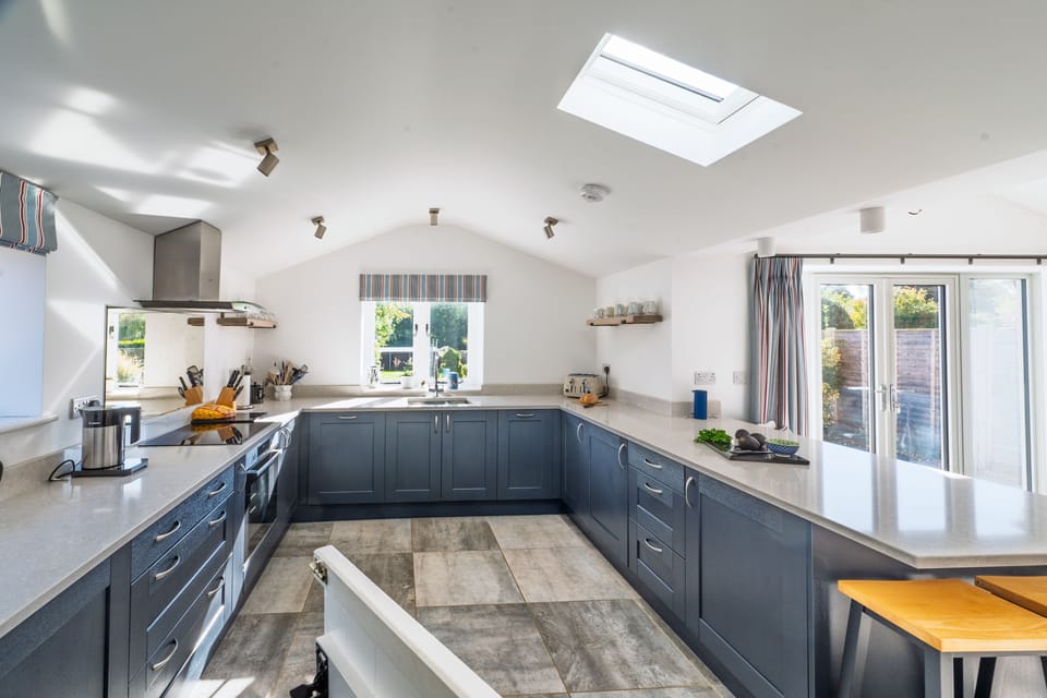 Ground floor: Loads of surface and storage space in the kitchen
