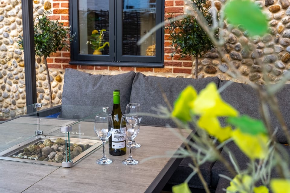 Outdoor dining area