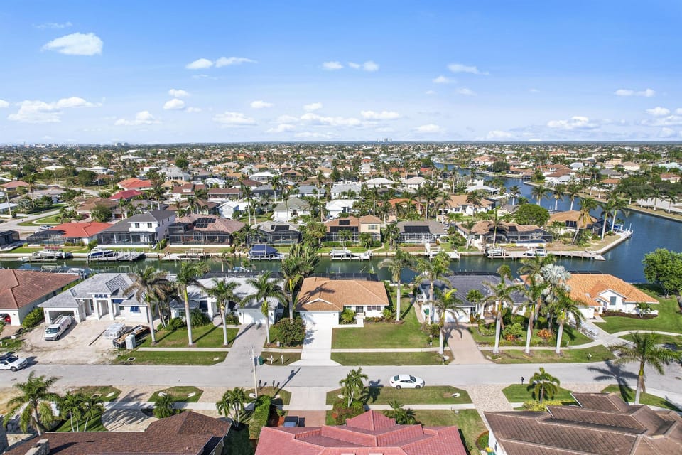 Ariel view of the property.