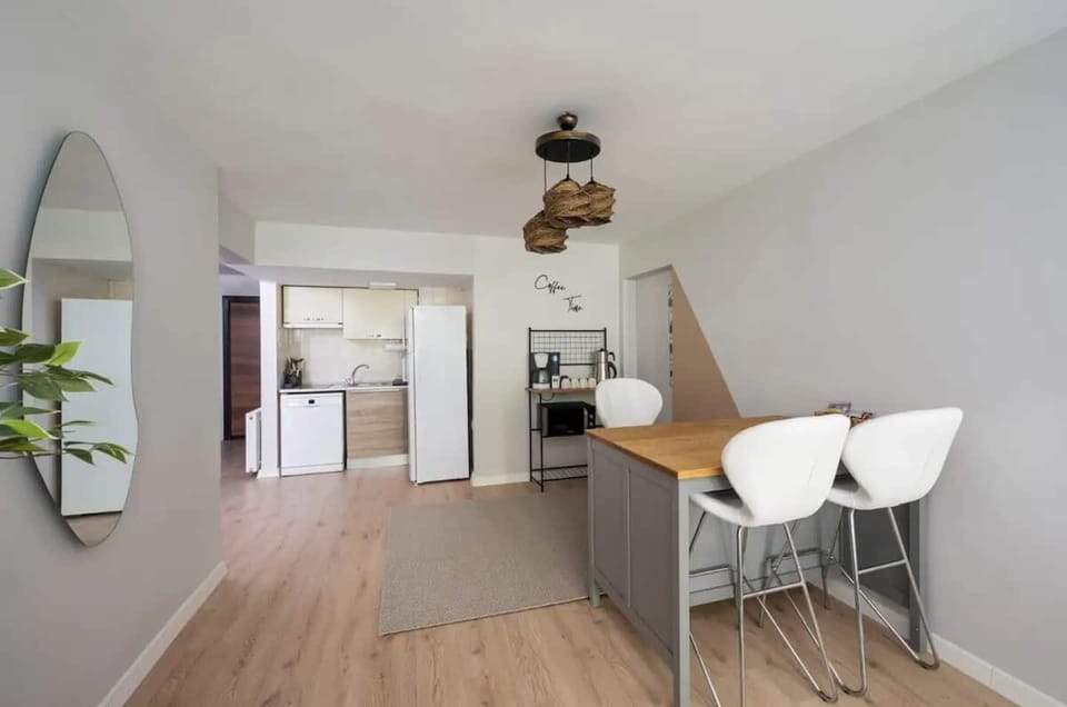 Dining area and open kitchen