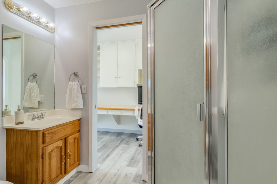 Second bathroom with shower.