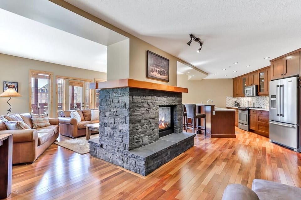 Double Sided Fireplace