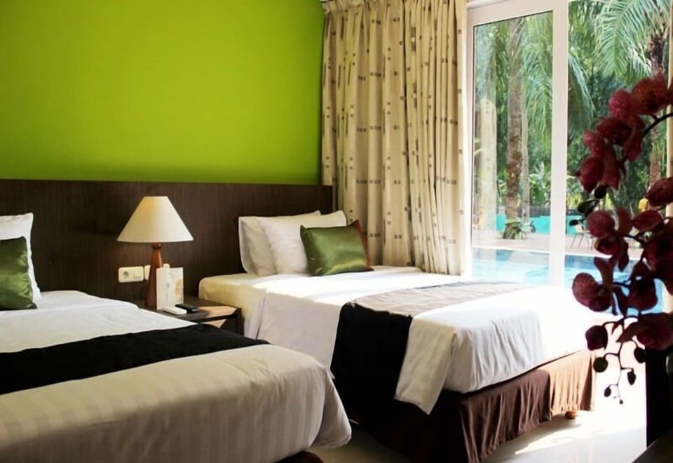 Deluxe Double or Twin Room, 1 King Bed, Non Smoking, Pool View | Premium bedding, down comforters, iron/ironing board, WiFi (free)