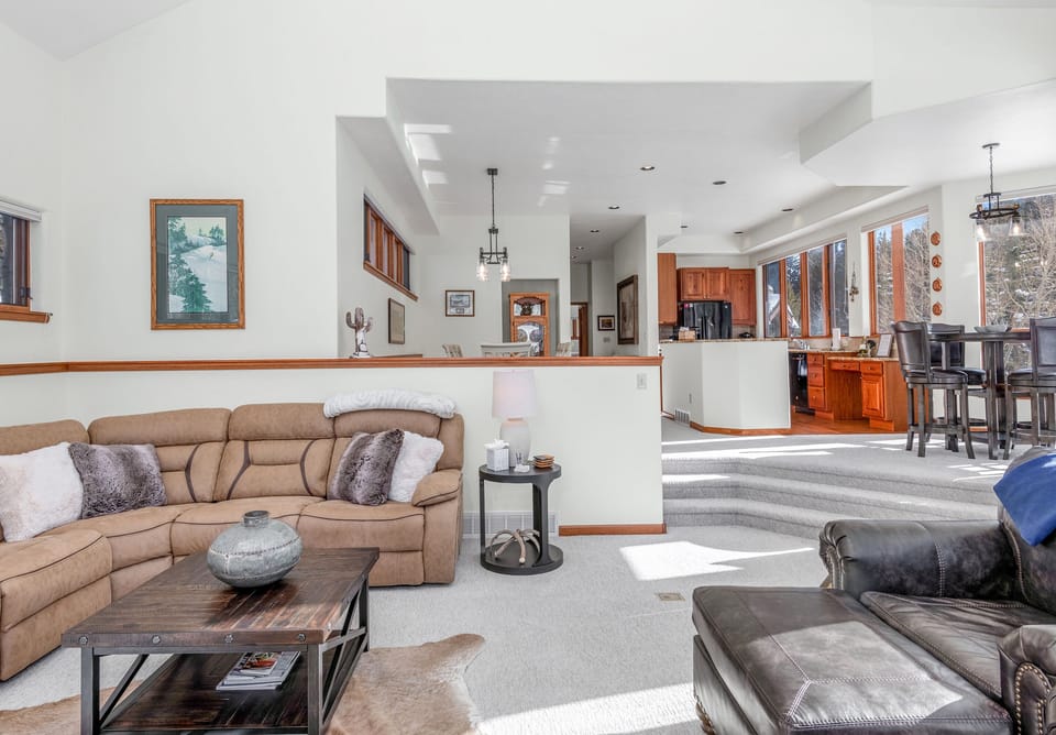 Living Room Area with Open Concept Layout - Views of the Dining Room, Breakfast Nook, and Kitchen