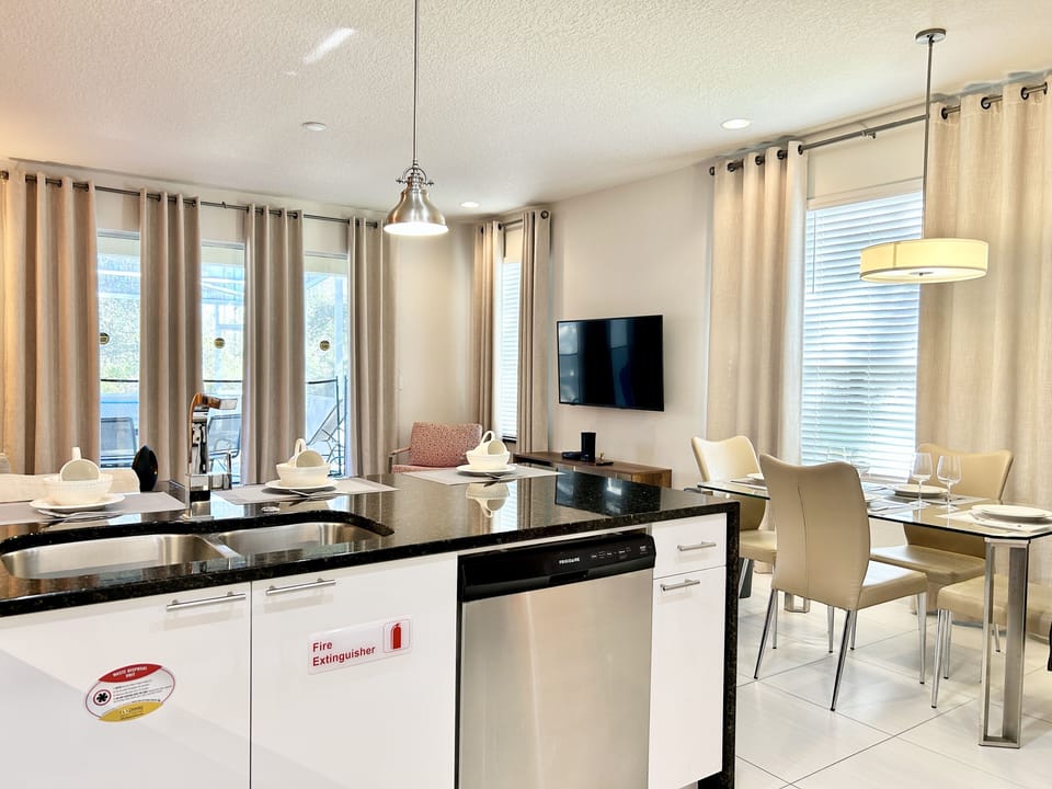 Wide view of the beautiful interconnected spaces in the house.