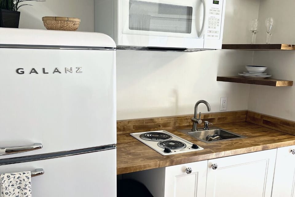 Stocked with essentials **Full-Size Fridge**