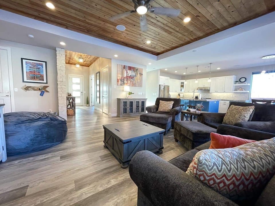 The open floor plan is designed to make you feel at home from the moment you walk in.