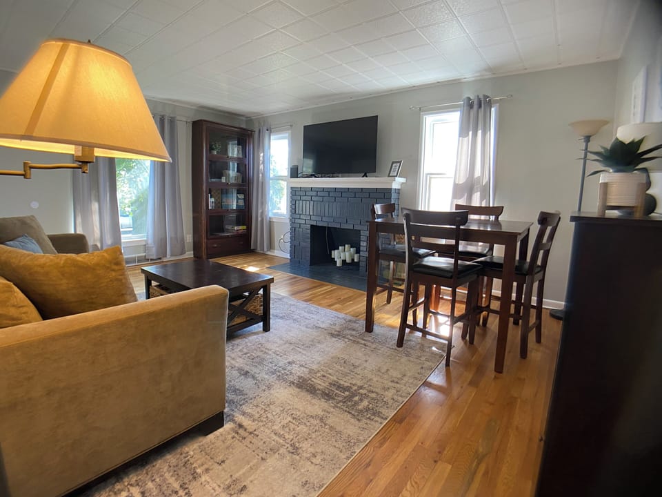 Whether  you're curling up with a book in the cozy reading nook, enjoying a movie night or family game night, it’s an invitation to kick back and stay a while