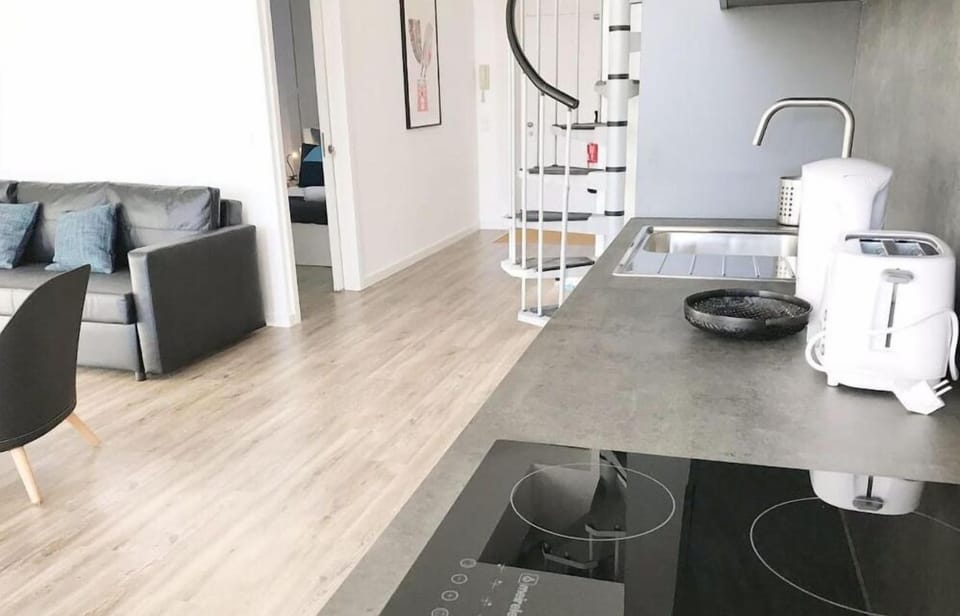 Apartment | Private kitchen | Fridge, microwave, oven, stovetop
