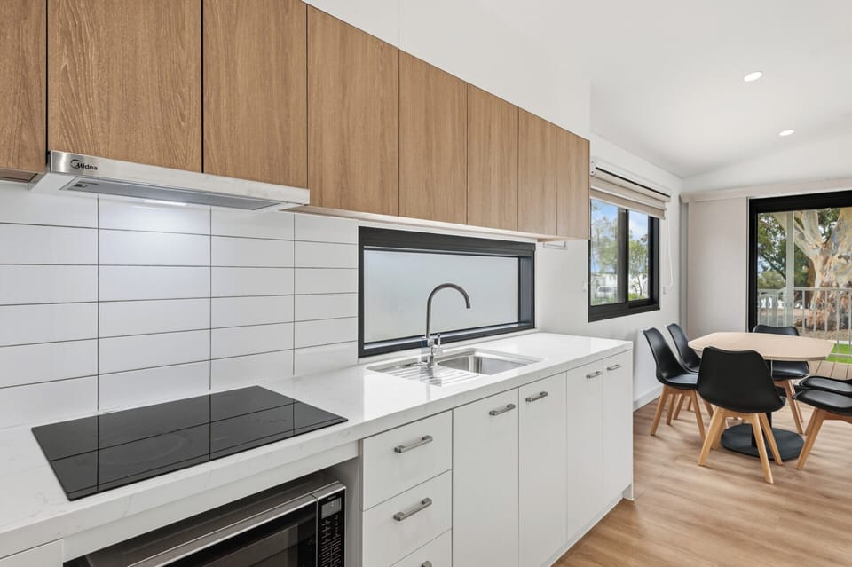 Superior 2 Bedroom Cabin - Sleeps 6 | Private kitchenette | Full-size fridge, coffee/tea maker, cookware/dishes/utensils