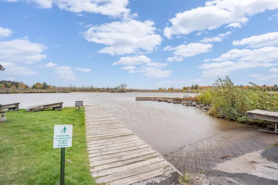 Public boat landing. 