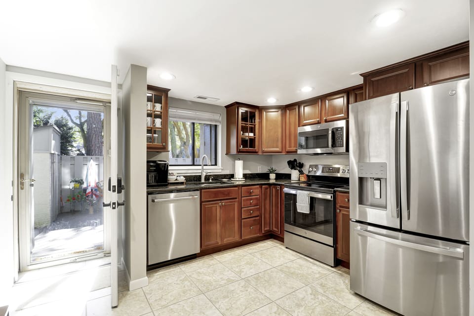 Fully stocked kitchen