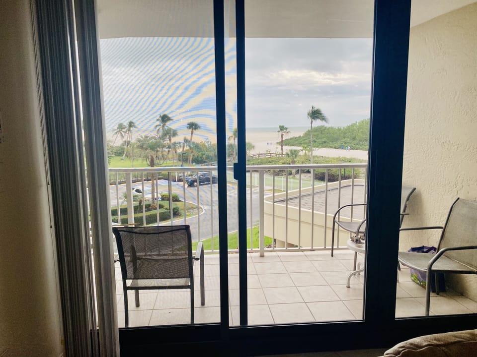 Beach view from the living room
