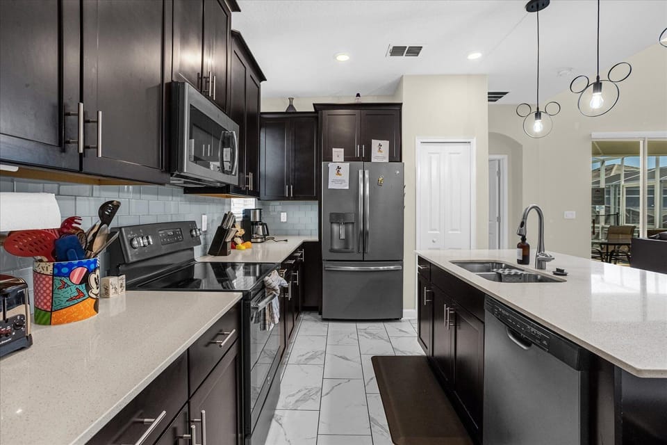 Big kitchen island