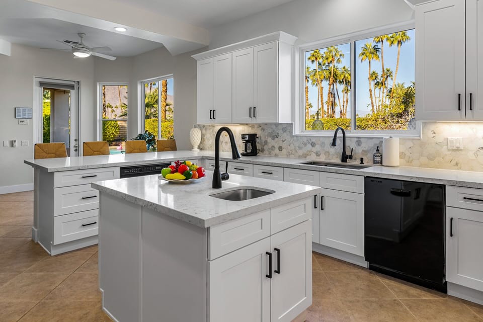 Fully stocked chef's kitchen