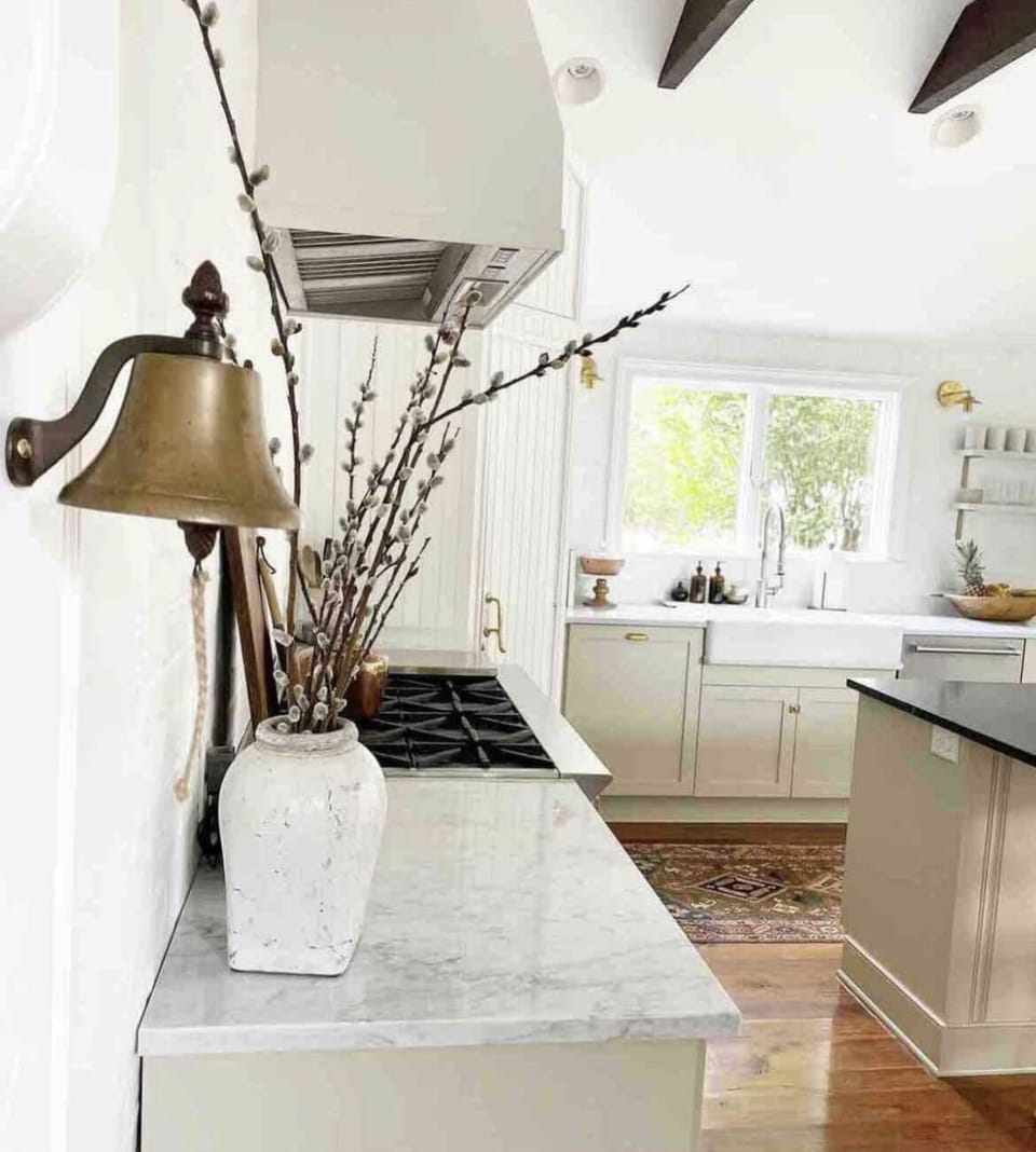 Large kitchen work area 